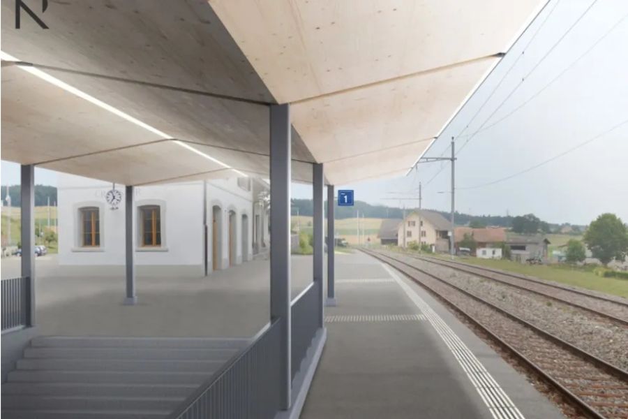 Investissement de 22 millions pour rénover la gare de Cressier (FR)