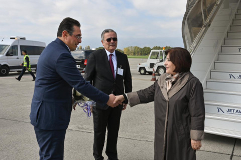 Sahiba Gafarova est arrivée en Suisse pour participer à la 151ᵉ Assemblée de l’Union interparlementaire – PHOTO