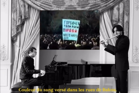 En France, une vidéo commémorative dédiée à la tragédie du 20 Janvier a été réalisée