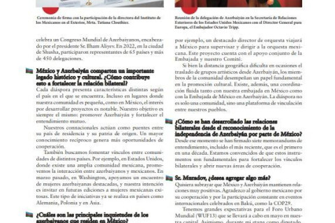 Une prestigieuse publication mexicaine a évoqué les activités internationales du Comité d’État chargé de la diaspora - PHOTOS
